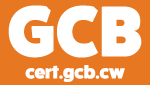 GCB certification logo cert.gcb.cw gaming license authority badge