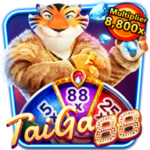 Tai Ga 88 slot game icon featuring a tiger character holding gold coins with “Multiplier 8800x” text.