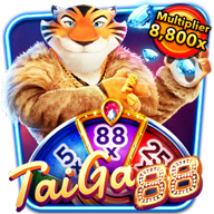 Tai Ga 88 slot game icon featuring a tiger character holding gold coins with “Multiplier 8800x” text.